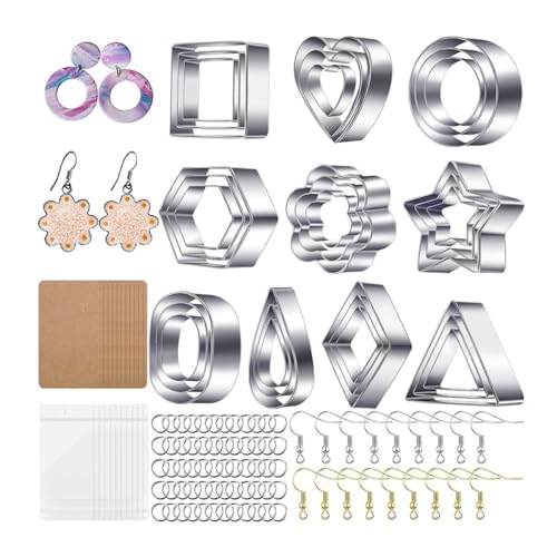 Homoyoyo 1Satz Teiliges Tonschneider für Schmuckherstellung Vielseitige DIY für Polymer Lehmformen Ohrhaken und Zubehör für Bastelprojekte Homoyoyo 1Satz Teiliges Tonschneider für Schmuckherstellung Vielseitige DIY für Polymer Lehmformen Ohrhaken und Zubehör für Bastelprojekte von Homoyoyo