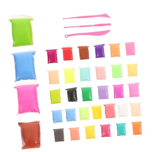 Homoyoyo 1Satz Ultra Leichtes Knete für Farben Lufttrocknende Modelliermasse mit Werkzeugen Pädagogisches DIY Bastelspielzeug für Jungen und Polymer für Gestalten von Homoyoyo