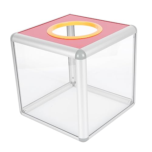 Homoyoyo 1Stück Einfache Lotteriebox Transparente Spendenbox für Fundraising Aktionen Wiederverwendbar und Langlebig für Veranstaltungen von Homoyoyo