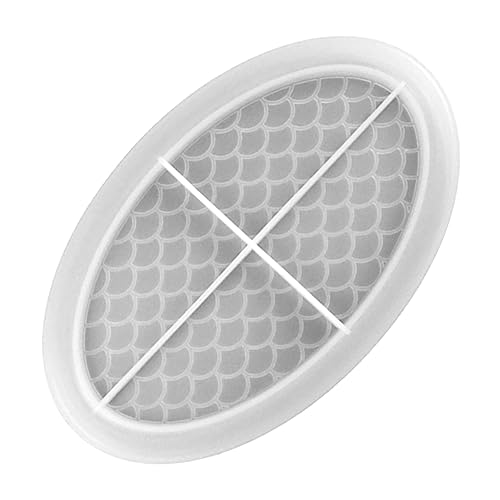 Homoyoyo 1Stück Ovales Silikonform für DIY Kristall Epoxidharz Handwerksform für Snack Tabletts Geschirrteller Einzigartige Einfache und Anwendung von Homoyoyo