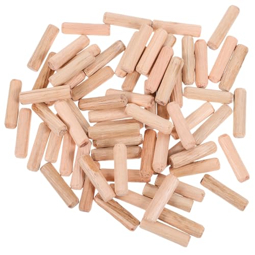 Homoyoyo 1Tasche Holz Dübelstifte Fluted Holzstangen Für Möbelbau Handwerk Für Holzbearbeitung Kreative Bastelprojekte von Homoyoyo