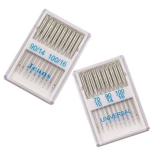 Homoyoyo 2 Boxen Boxen Multifunktionale Nähmaschinennadeln Robuste Nähnadeln für Heimnähprojekte Geeignet für Jeans Stoffe und Mehr Homoyoyo 2 Boxen Boxen Multifunktionale Nähmaschinennadeln Robuste Nähnadeln für Heimnähprojekte Geeignet für Jeans Stoffe und Mehr von Homoyoyo