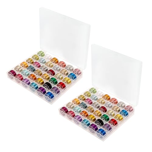 Homoyoyo 2 Boxen Metallic Stickgarn Metallicfaden für Handarbeiten Biegsamer Metallfaden in Farben Farbenfrohes Garn für DIY Stickerei Blumenarrangements und Bastelbedarf von Homoyoyo