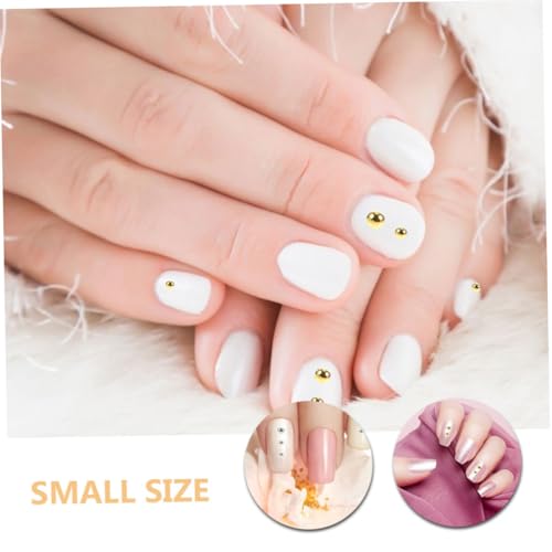 Homoyoyo 2 Boxen Nail Art Micro Caviar Beads Metallperlen Gold Silber Stahlkugeln Nail Charms für Maniküre Vielseitige Nageldekoration DIY Schmuck Zubehör für Frauen Mädchen von Homoyoyo