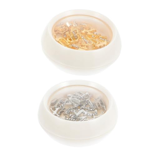 Homoyoyo 2 Boxen Teiliges Nail Art mit Buchstaben Metallcharms in Gold und Silber Funkelnde Nagelsteine für Individuelle Fingernagel Dekoration DIY Schmuck und Bastelvergnügen Homoyoyo 2 Boxen Teiliges Nail Art mit Buchstaben Metallcharms in Gold und Silber Funkelnde Nagelsteine für Individuelle Fingernagel Dekoration DIY Schmuck und Bastelvergnügen von Homoyoyo