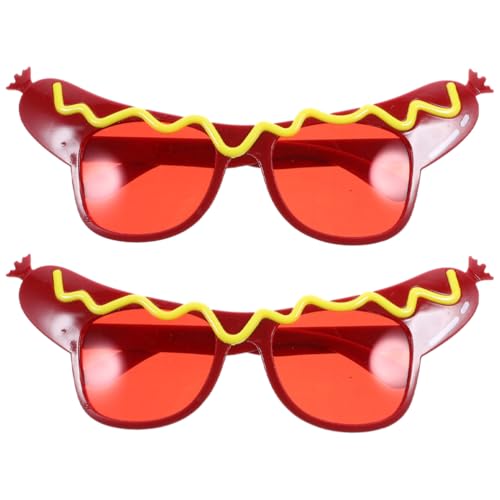 Homoyoyo 2 Hot-Dog-Sonnenbrillen: Lustige Partybrillen Brillenkostüme Für Festivals Halloween Geburtstage Und Karneval Neuartige Fotoautomaten-Requisiten Homoyoyo 2 Hot-Dog-Sonnenbrillen: Lustige Partybrillen Brillenkostüme Für Festivals Halloween Geburtstage Und Karneval Neuartige Fotoautomaten-Requisiten von Homoyoyo
