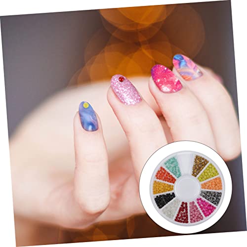Homoyoyo 2 Karton Nagelkunst Caviar Perlen für DIY Nail Art Farben Kleine Schmuckperlen Langlebig und Vielseitig Geeignet für Natürliche und Künstliche Nägel für Kreative Nageldesigns und von Homoyoyo