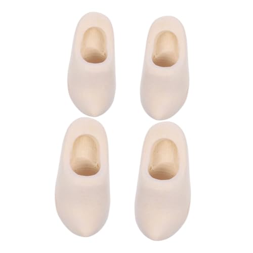 Homoyoyo 2 Paare Miniatur Holzschuhe Unbemalt zum Bemalen Puppenhaus Dekoration Leichte DIY Holzpantoffeln und Bastelspielzeug für Puppenhaus Zubehör Homoyoyo 2 Paare Miniatur Holzschuhe Unbemalt zum Bemalen Puppenhaus Dekoration Leichte DIY Holzpantoffeln und Bastelspielzeug für Puppenhaus Zubehör von Homoyoyo