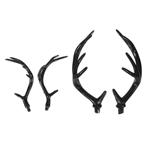 Homoyoyo 2 Paare Realistische Diy Hirschgeweihe Stirnband Schwarze Halloween Geweih Haarschmuck Natürlich Wirkende Rentierhörner für Damen Party und Cosplay Zubehör Mittlere und Große Homoyoyo 2 Paare Realistische Diy Hirschgeweihe Stirnband Schwarze Halloween Geweih Haarschmuck Natürlich Wirkende Rentierhörner für Damen Party und Cosplay Zubehör Mittlere und Große von Homoyoyo