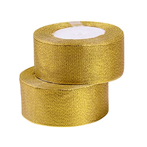 Homoyoyo 2 Rollen 25 glitzerndes Geschenkband seidenband ribbon geschenkeband schienbeinschoner tape geschenkverpackung geschenkpakete metallgürtel Metallbänder selber machen Golden Homoyoyo 2 Rollen 25 glitzerndes Geschenkband seidenband ribbon geschenkeband schienbeinschoner tape geschenkverpackung geschenkpakete metallgürtel Metallbänder selber machen Golden von Homoyoyo