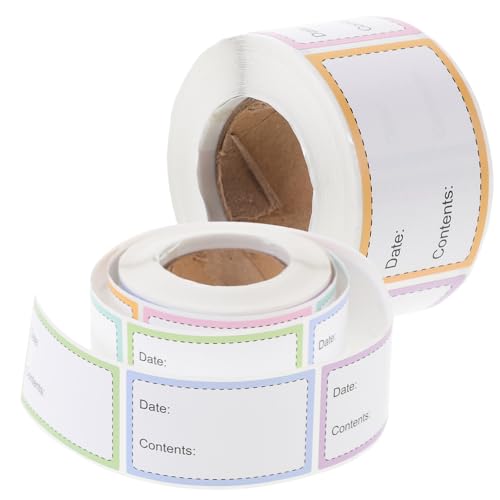 Homoyoyo 2 Rollen Abziehbare Selbstklebende Lebensmittelbehälter Etiketten Gefrierdosen Aufkleber für Kühlschrank Wiederverwendbar Beschreibbar Lebensmittelecht für Glas Vorratsgläser Homoyoyo 2 Rollen Abziehbare Selbstklebende Lebensmittelbehälter Etiketten Gefrierdosen Aufkleber für Kühlschrank Wiederverwendbar Beschreibbar Lebensmittelecht für Glas Vorratsgläser von Homoyoyo