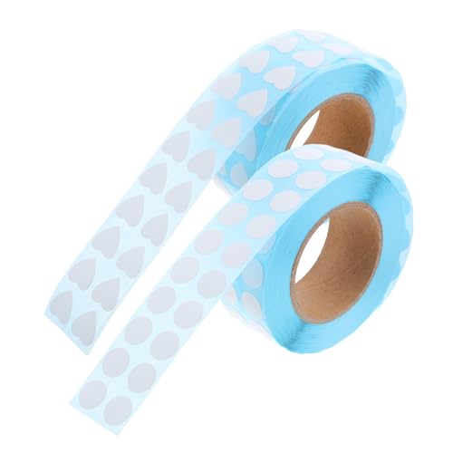 Homoyoyo 2 Rollen Diamant -Zeichnungs -Logo -Aufkleber Aufkleber-Etikett leere Etiketten Aufkleber Klebeetiketten zum Beschriften kleine Etiketten zum Beschriften Kleberaufkleber Weiß von Homoyoyo