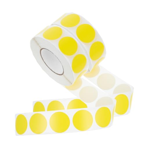 Homoyoyo 2 Rollen Farbcodierungs Punktaufkleber Rund Selbstklebendes Etikett Für Organisation Inventar Und Bastelprojekte Abnehmbarer Kreisaufkleber Für Büro Und Zuhause 25 Cm von Homoyoyo