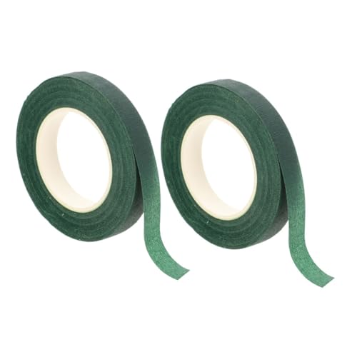 Homoyoyo 2 Rollen Floristenband Grün Klebeband Selbstklebend Starkes Floristikband für Blumenstiele Blumensträuße DIY Blumenarrangements und Garten Dekoration von Homoyoyo