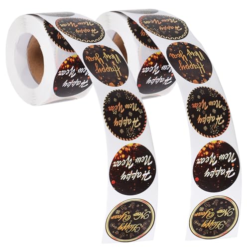 Homoyoyo 2 Rollen Frohes Neues Jahr Aufkleber Klein Stichworte Gruß Aufkleber-etiketten Aufkleber Für Ein Frohes Neues Jahr Siegel Aufkleber Geschenksiegelaufkleber Selbstklebendes Papier Homoyoyo 2 Rollen Frohes Neues Jahr Aufkleber Klein Stichworte Gruß Aufkleber-etiketten Aufkleber Für Ein Frohes Neues Jahr Siegel Aufkleber Geschenksiegelaufkleber Selbstklebendes Papier von Homoyoyo