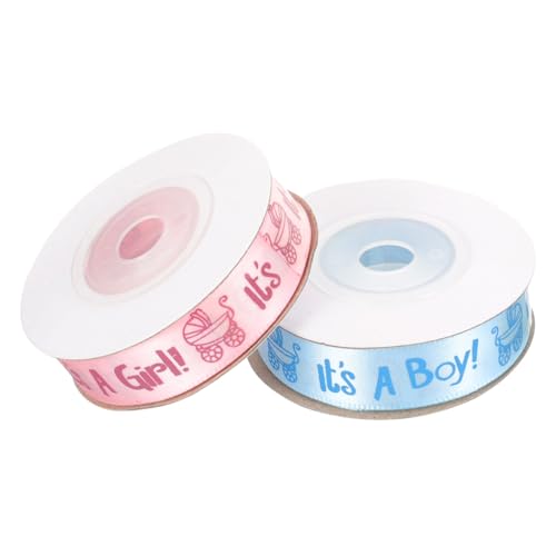 Homoyoyo 2 Rollen Geschenkband Schleifenband Yards Blau Satinband für Taufe Party Dekoration Bastelband Geschenkverpackung Homoyoyo 2 Rollen Geschenkband Schleifenband Yards Blau Satinband für Taufe Party Dekoration Bastelband Geschenkverpackung von Homoyoyo
