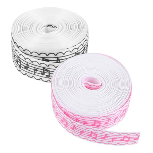Homoyoyo 2 Rollen Geschenkband mit Notenmuster Breites Multifunktionales Dekoband für DIY Handwerksprojekte Geschenkverpackung und Feste Yards Homoyoyo 2 Rollen Geschenkband mit Notenmuster Breites Multifunktionales Dekoband für DIY Handwerksprojekte Geschenkverpackung und Feste Yards von Homoyoyo
