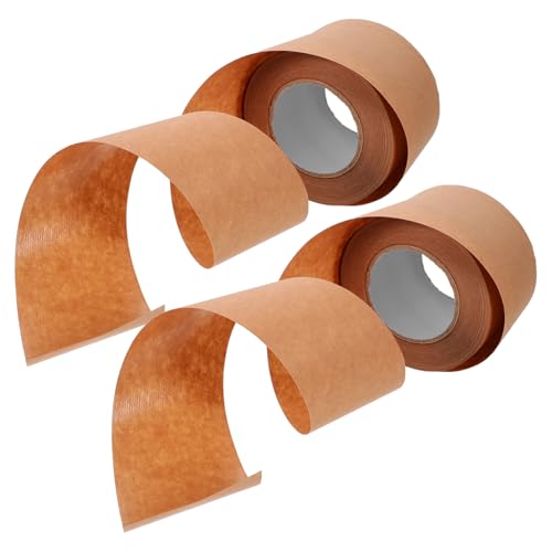 Homoyoyo 2 Rollen Kraftpapier Klebeband Starkes Versandklebeband Beschreibbares Packband für Umzug Versand und Verpackung Hohe Haftkraft für Kartons und DIY Projekte von Homoyoyo