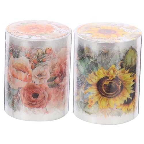Homoyoyo 2 Rollen Pet Pflanzen Dekorationsklebeband Vintage Scrapbooking Tape für Journaling DIY Bastelmaterial Leicht Abreißbar Vielseitig Verwendbar für Tagebücher und Geschenkverpackung Homoyoyo 2 Rollen Pet Pflanzen Dekorationsklebeband Vintage Scrapbooking Tape für Journaling DIY Bastelmaterial Leicht Abreißbar Vielseitig Verwendbar für Tagebücher und Geschenkverpackung von Homoyoyo