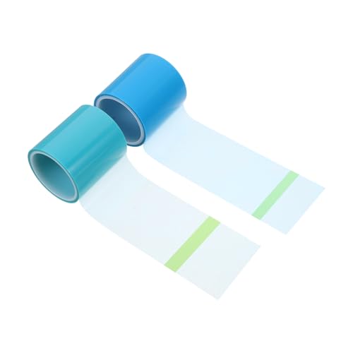 Homoyoyo 2 Rollen Pet Transparentes Hochtemperatur Klebeband für Harzprojekte Pack Cyan Himmelblau für DIY Modellbau und Kreative Anwendungen Rückstandsfrei Hochwertigem Material Effektive von Homoyoyo