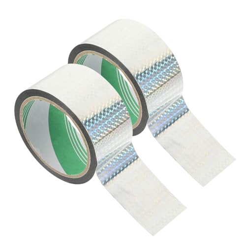 Homoyoyo 2 Rollen Reflektierendes Geschenkverpackungsband Selbstklebendes Prisma dekoband für DIY Multifunktionales Geschenkband für Festival Bastelbedarf Homoyoyo 2 Rollen Reflektierendes Geschenkverpackungsband Selbstklebendes Prisma dekoband für DIY Multifunktionales Geschenkband für Festival Bastelbedarf von Homoyoyo