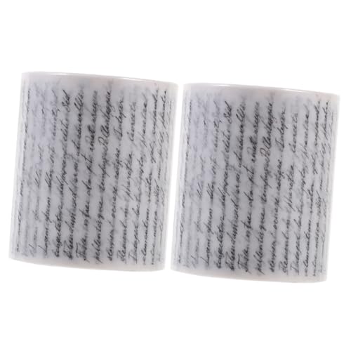 Homoyoyo 2 Rollen Retro Goth Stil Washi Tape DIY Dekoratives Klebeband für Scrapbooking Tagebücher und Notizbücher Vintage Design von Homoyoyo