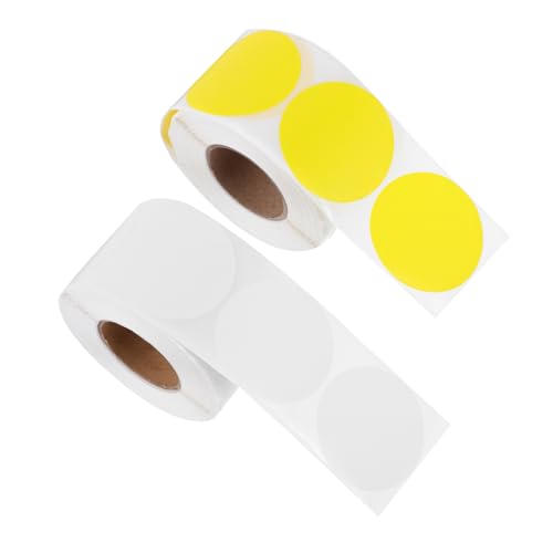 Homoyoyo 2 Rollen Runde Selbstklebende Farbige Aufkleber für Organisation und Inventarverwaltung Etiketten Homoyoyo 2 Rollen Runde Selbstklebende Farbige Aufkleber für Organisation und Inventarverwaltung Etiketten von Homoyoyo