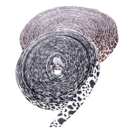 Homoyoyo 2 Rollen Satinbänder mit Kuh Leopardenmuster Weiche Polyesterbänder für Haarschleifen Geschenkverpackung und DIY bastelprojekte für Modische Haaraccessoires und Geschenke Homoyoyo 2 Rollen Satinbänder mit Kuh Leopardenmuster Weiche Polyesterbänder für Haarschleifen Geschenkverpackung und DIY bastelprojekte für Modische Haaraccessoires und Geschenke von Homoyoyo