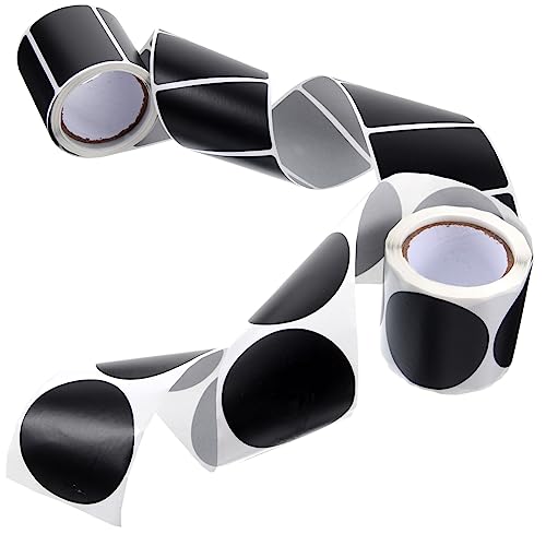Homoyoyo 2 Rollen Selbstklebende Etiketten für Beschriftungen Schwarze PVC Aufkleber für Klassifizierung Organizer und Notizen pro Rolle von Homoyoyo