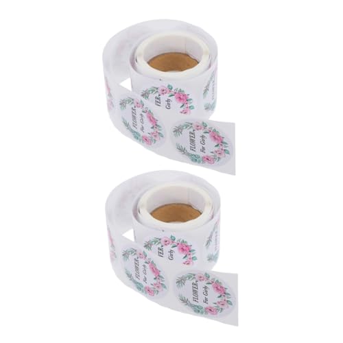 Homoyoyo 2 Rollen Selbstklebende Etiketten für Elegante Verpackungen für Geburtstagsfeiern Hochzeiten und Partys Homoyoyo 2 Rollen Selbstklebende Etiketten für Elegante Verpackungen für Geburtstagsfeiern Hochzeiten und Partys von Homoyoyo