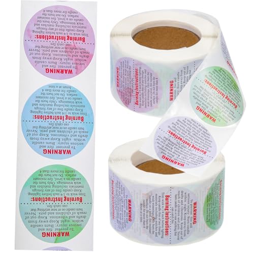 Homoyoyo 2 Rollen Warnaufkleber für Kerzen Bunte Wachswarnetiketten Extra Stark Haftend für DIY Kerzenherstellung Geeignet Leicht Ablösbar Sicher für Kerzengeschäft Homoyoyo 2 Rollen Warnaufkleber für Kerzen Bunte Wachswarnetiketten Extra Stark Haftend für DIY Kerzenherstellung Geeignet Leicht Ablösbar Sicher für Kerzengeschäft von Homoyoyo