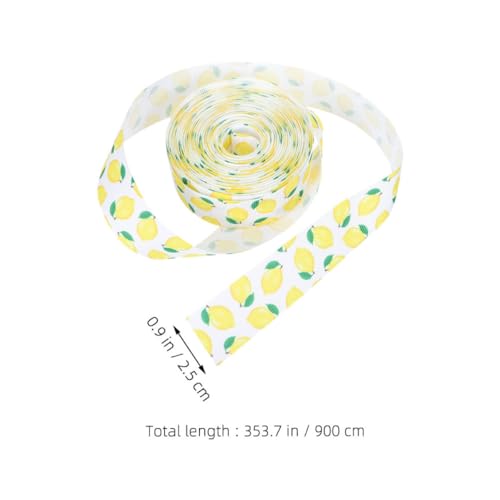 Homoyoyo 2 Rollen Zitronen Dekorband mit Drahtkante Langlebiges Polyester Geschenkband für DIY Bastelprojekte Party Hochzeitsdeko Vielseitig Einsetzbar für Schleifen Kränze Homoyoyo 2 Rollen Zitronen Dekorband mit Drahtkante Langlebiges Polyester Geschenkband für DIY Bastelprojekte Party Hochzeitsdeko Vielseitig Einsetzbar für Schleifen Kränze von Homoyoyo