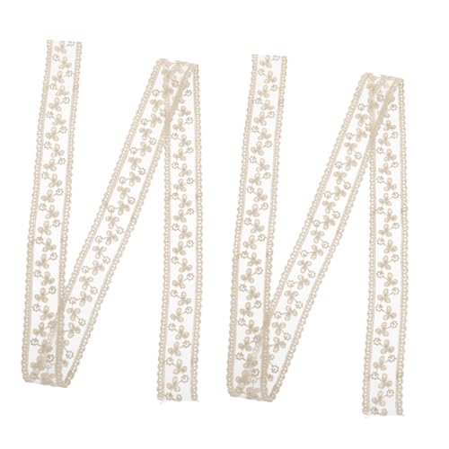 Homoyoyo 2 STÜCK Teiliges DIY Schleifenband Breit Besticktes Spitzenband in Beige Vielseitiges Bastelzubehör für Haarschmuck Geschenkverpackung und Dekoration Individuell Zuschneidbar für Homoyoyo 2 STÜCK Teiliges DIY Schleifenband Breit Besticktes Spitzenband in Beige Vielseitiges Bastelzubehör für Haarschmuck Geschenkverpackung und Dekoration Individuell Zuschneidbar für von Homoyoyo