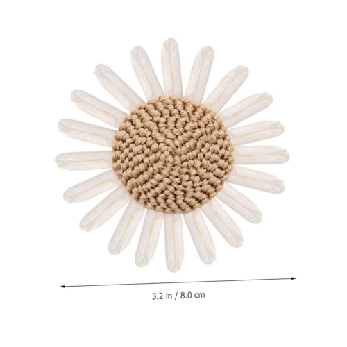 Homoyoyo 2 STÜCK Teiliges Handgefertigte Sonnenblumen Dekorationen in Beige und Hellbraun Kreative DIY Blumen für Schuh und Kleidungszubehör Langlebige Umweltfreundliche Verzierungen für von Homoyoyo