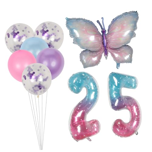 Homoyoyo 2 Sätze Blau Violette Schmetterling Aluminium Folienballons Kindergeburtstag Dekoration Luftballon für Party Deko Wiederverwendbare Geburtstagsballons für Festliche Anlässe Homoyoyo 2 Sätze Blau Violette Schmetterling Aluminium Folienballons Kindergeburtstag Dekoration Luftballon für Party Deko Wiederverwendbare Geburtstagsballons für Festliche Anlässe von Homoyoyo