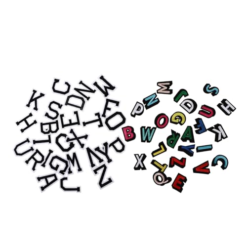 Homoyoyo 2 Sätze Bügelflicken Alphabet Applikationen für Kleidung Bestickte Patches in und Buchstaben DIY Stoffaufnäher zum Aufbügeln und Nähen Langlebig und Farbecht Homoyoyo 2 Sätze Bügelflicken Alphabet Applikationen für Kleidung Bestickte Patches in und Buchstaben DIY Stoffaufnäher zum Aufbügeln und Nähen Langlebig und Farbecht von Homoyoyo