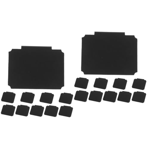 Homoyoyo 2 Sätze Etikettenhalter Küchenetiketten Stichworte Etiketten Für Mülltonnenklammern Für Körbe Korb Warenschildclip Aus Kunststoff Preisetiketten-organizer Pvc Schwarz 10 Stück * 2 von Homoyoyo