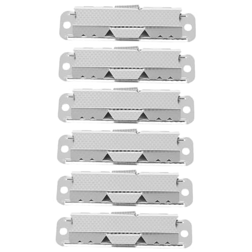 Homoyoyo 2 Sätze Geldscheinhalter Aus Metall Clipboard-clips-hardware Zwischenablage Büros Büro-klemmbrett-clips Schreibwaren Clips Groß Clips Briefpapier Silber Zinklegierung 6 Stücke * 2 von Homoyoyo