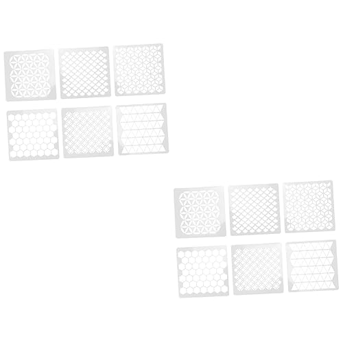 Homoyoyo 2 Sätze Malvorlagentafel Kunst Malerei Für Schablonen Zum Malen Bienenwabe Farbspritzschablone Weiß 6 Stücke * 2 Homoyoyo 2 Sätze Malvorlagentafel Kunst Malerei Für Schablonen Zum Malen Bienenwabe Farbspritzschablone Weiß 6 Stücke * 2 von Homoyoyo