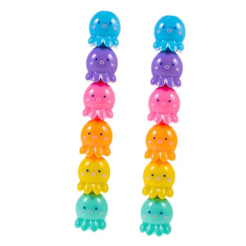 Homoyoyo 2 Sätze Mini Stapelbare Octopus Hochlighters Marker Stifte Fluoreszierend Bunte Schreibwaren Zum Lernen Malen von Homoyoyo