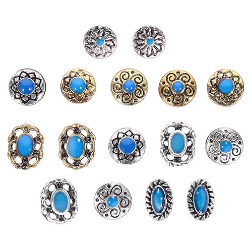 Homoyoyo 2 Sätze Retro Nail Charms mit Vintage Nagel Schmuck für Maniküre Nail Art Dekoration Langlebige Stilvolle Nagelverzierung für Frauen und Besondere Anlässe von Homoyoyo