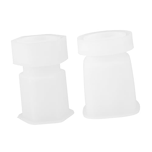 Homoyoyo 2 Sätze Silikon Gießform für Aufbewahrungsgläser mit Deckel DIY Wasserharz Formen für Kreative Bastelprojekte Langlebig und Leicht zu Entformen von Homoyoyo