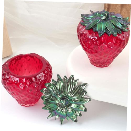 Homoyoyo 2 Sätze Silikonform für DIY Epoxidharz Schmuck Wasser Kristall Aufbewahrungsdose mit Erdbeer Design Langlebig Hitzebeständig Kreative Bastelform für Vintage Dekoration Homoyoyo 2 Sätze Silikonform für DIY Epoxidharz Schmuck Wasser Kristall Aufbewahrungsdose mit Erdbeer Design Langlebig Hitzebeständig Kreative Bastelform für Vintage Dekoration von Homoyoyo