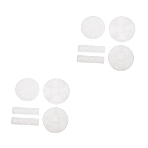 Homoyoyo 2 Sätze Teiliges Diy Epoxidharz Silikonform Für Schmuckherstellung Große Und Kleine Halbkugel Rechteckige Tropfen Und Runde Glasformen Basteln Für Einzigartige 5 Stücke * 2 von Homoyoyo