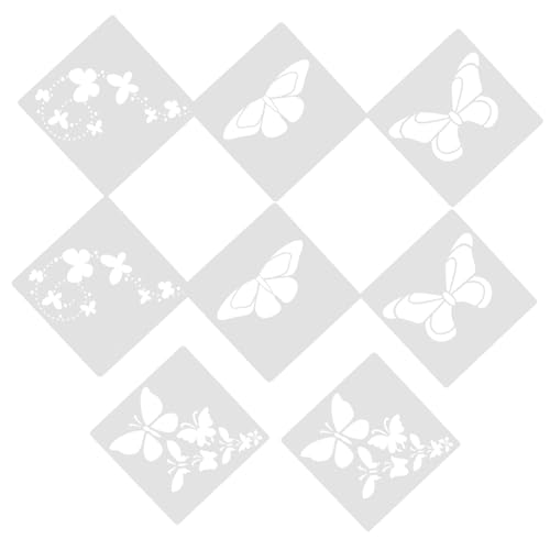 Homoyoyo 2 Sätze Teiliges Wiederverwendbare Schmetterlings Malschablonen Für Diy Malvorlagen Für Scrapbooking Karten Und Kreative Bastelprojekte Fördert Die Fantasie Und 8 Stück * 2 von Homoyoyo