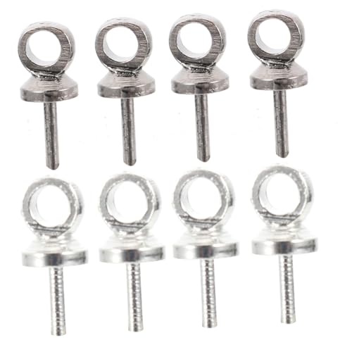 Homoyoyo 2 Sets Aus Reinem Kupfer Schafaugen Ohrstecker Plattiert Schraubösenstifte Hakenstifte Schmuckherstellungszubehör Klein Für Kettenschmuckherstellung von Homoyoyo