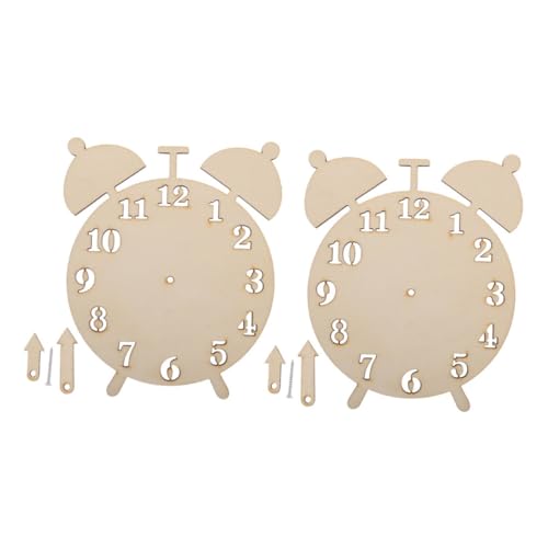Homoyoyo 2 Sets DIY Ersatzteile Für Holzuhren Pädagogische Puzzles Für Zur Heimdekoration Und Kreativen Eltern Kind Interaktion von Homoyoyo