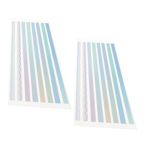Homoyoyo 2 Sets Tag Index Aufkleber Registerkarte Transparentes Lesezeichen Anmerkungen Schule Haftnotizen Schreibwaren Farbige Notiz Lesestreifen Büro Seitenmarker Satzmarker von Homoyoyo
