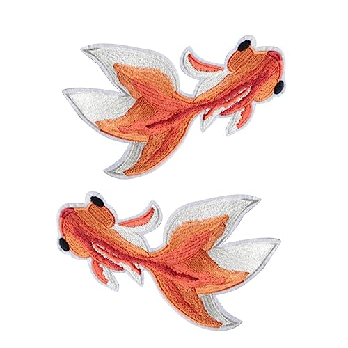 Homoyoyo 2 Stk. Goldfisch Aufnäher Bestickte Bügelflicken Patch für Kleidung Reparatur Applikation mit Leuchtenden Farben und Detailliertem Design für DIY Näharbeiten und Textilverzierung Homoyoyo 2 Stk. Goldfisch Aufnäher Bestickte Bügelflicken Patch für Kleidung Reparatur Applikation mit Leuchtenden Farben und Detailliertem Design für DIY Näharbeiten und Textilverzierung von Homoyoyo