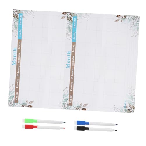 Homoyoyo 2 Stück Abwischbarer Wandkalender Doppelseitig mit Monats und Wochenplaner Wiederverwendbar Umweltfreundliche Oberfläche Großes Whiteboard Notizblock Platzsparend für Büro und Homoyoyo 2 Stück Abwischbarer Wandkalender Doppelseitig mit Monats und Wochenplaner Wiederverwendbar Umweltfreundliche Oberfläche Großes Whiteboard Notizblock Platzsparend für Büro und von Homoyoyo